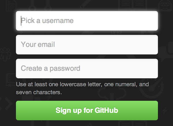 github sign-up
