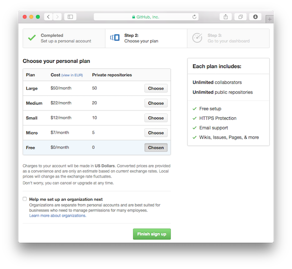github plans